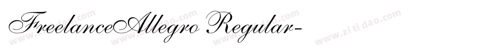 FreelanceAllegro Regular字体转换